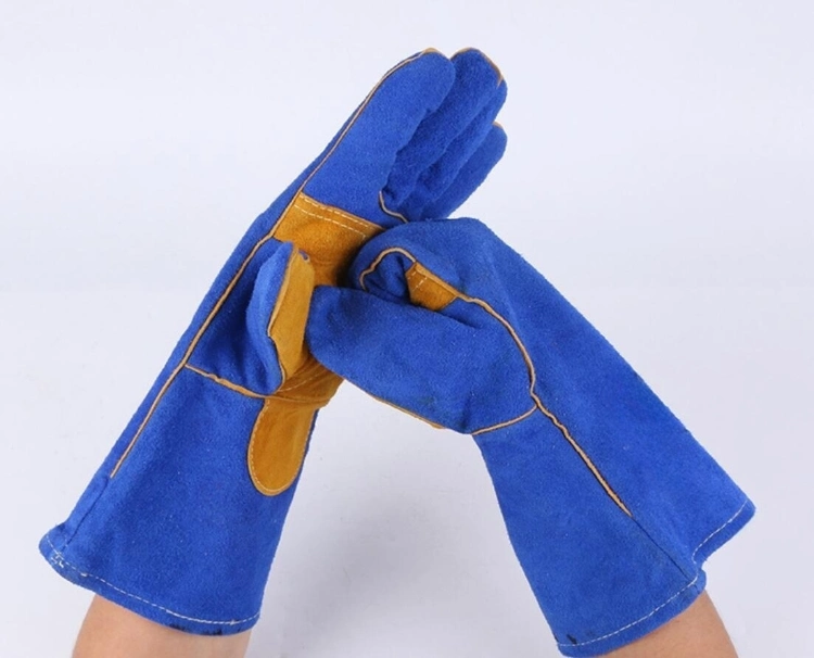 Industrial Welding Cow Split Leather Safety Working Glove